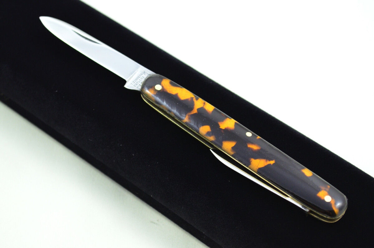 Thomas Turner Sheffield Made 2 Bladed Tortoise Shell Scaled Pen Knife