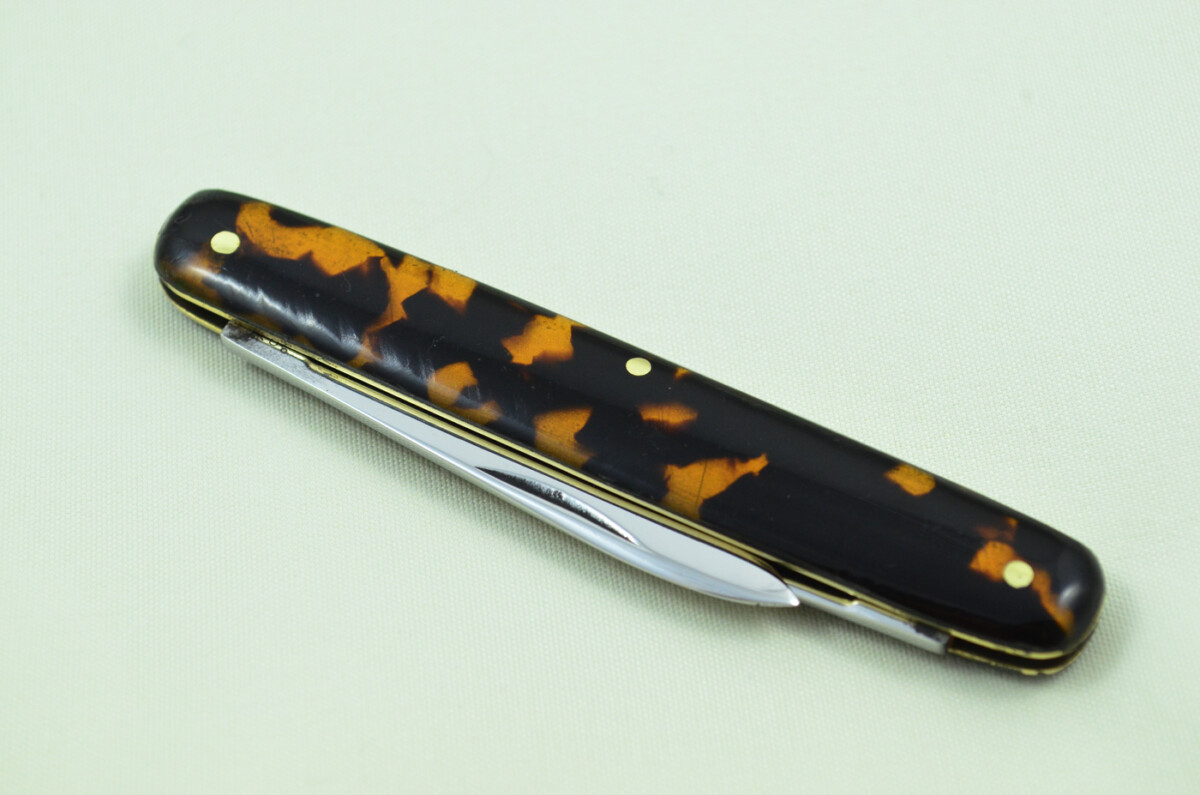 Thomas Turner Sheffield Made 2 Bladed Tortoise Shell Scaled Pen Knife - Image 7