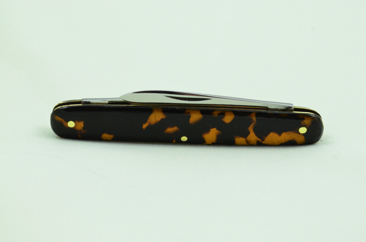Thomas Turner Sheffield Made 2 Bladed Tortoise Shell Scaled Pen Knife - Image 8