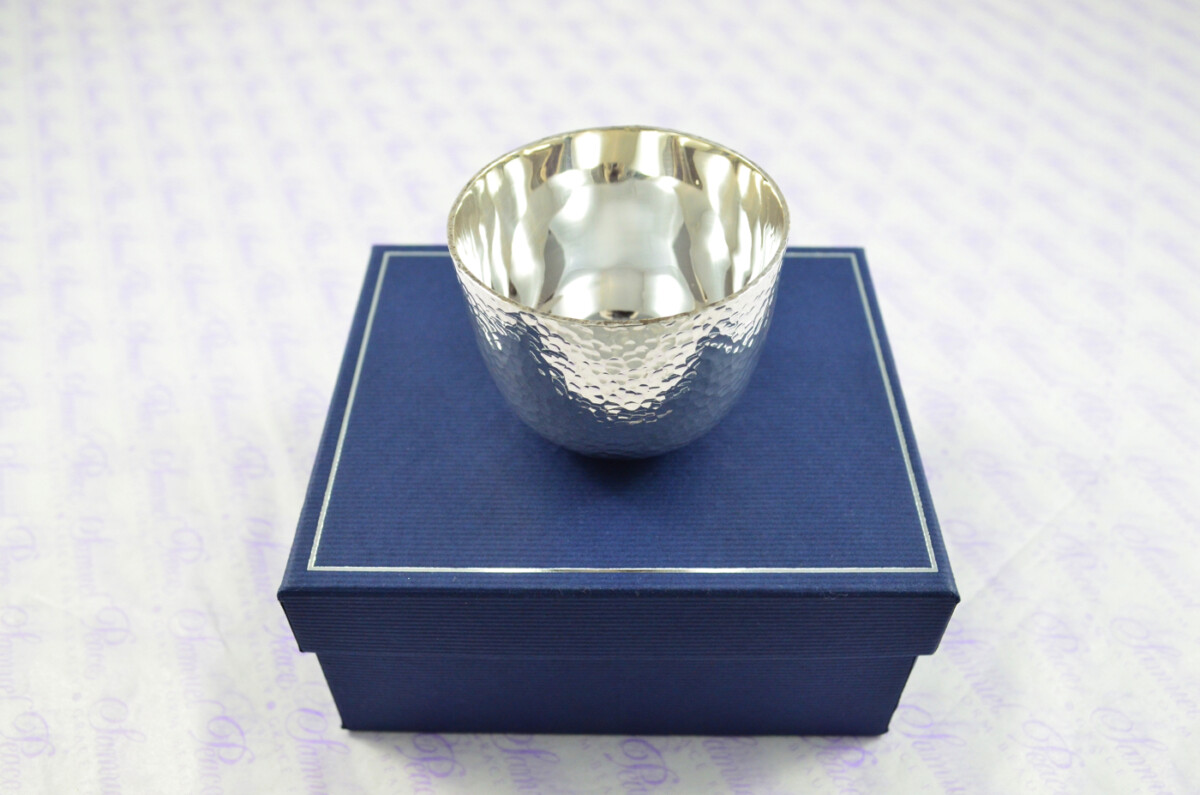 Sterling Silver Hallmarked Hammered Tumble Cup Hallmarked 2025 Made in Sheffield England