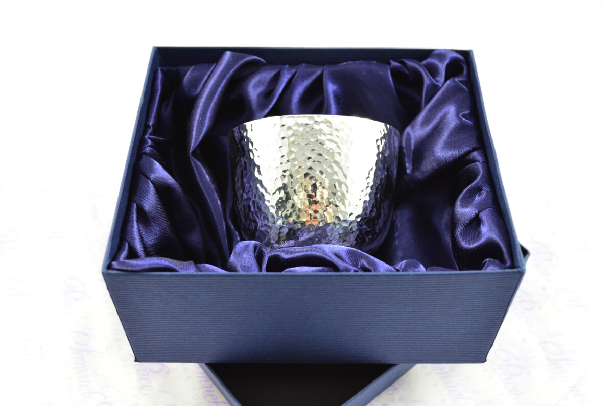 Sterling Silver Hallmarked Hammered Tumble Cup Hallmarked 2025 Made in Sheffield England - Image 4