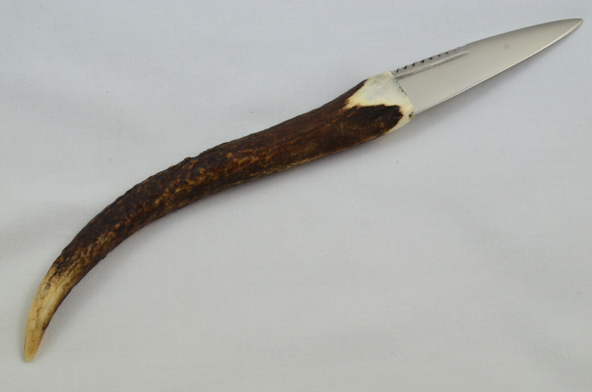 A Fantastic Genuine Stainless Steel Stag Horn Full Tyne Antler Handle Sgian Dubh Sheffield England **Free Engraving** - Image 6