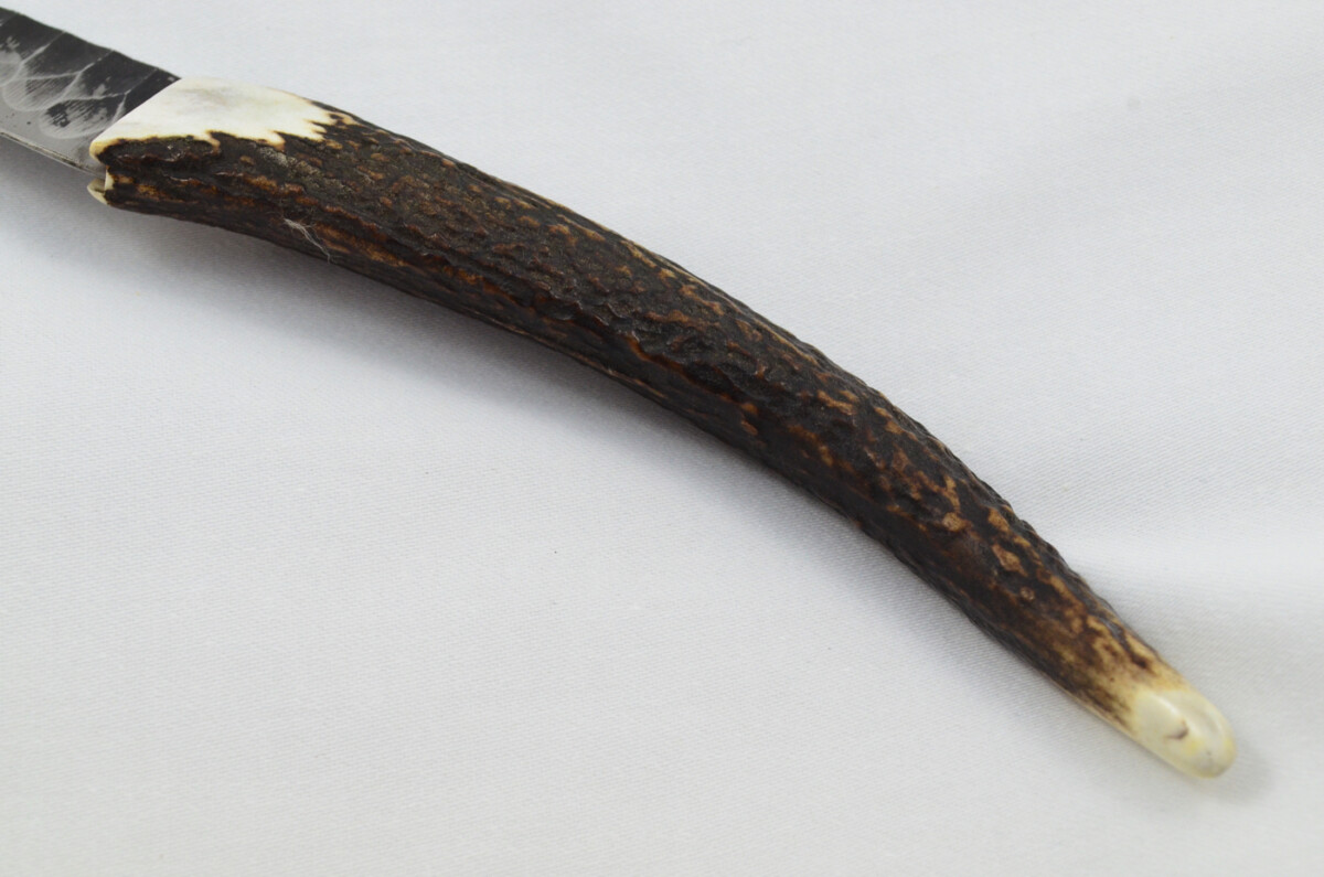 A Fantastic Genuine Hand Forged Carbon Steel Stag Horn Full Tyne Antler Handle Sgian Dubh Sheffield England - Image 4
