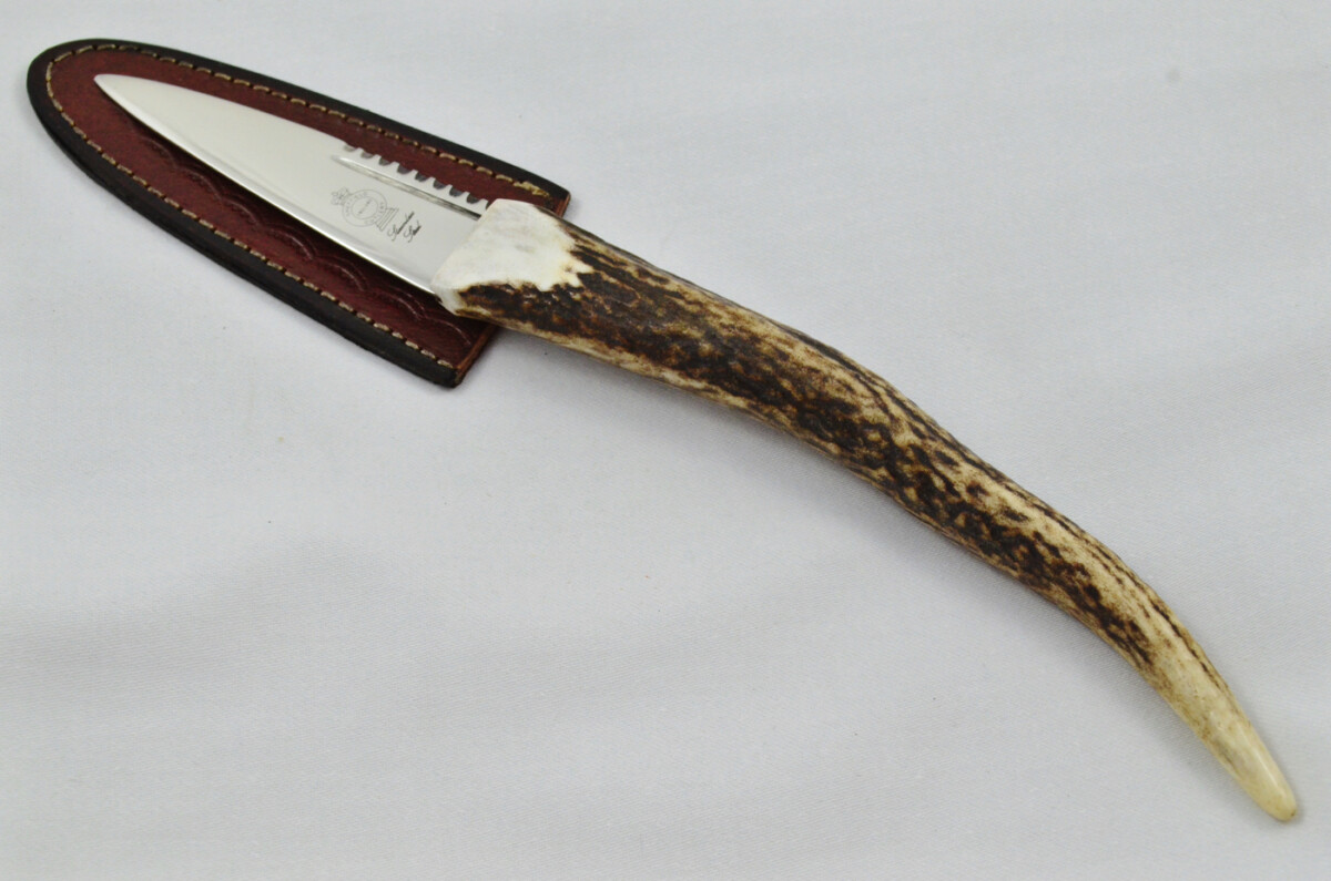 New Fantastic Genuine Stag Horn Tyne Handle Sgian Dubh Stainless Steel Blade Made in Sheffield England