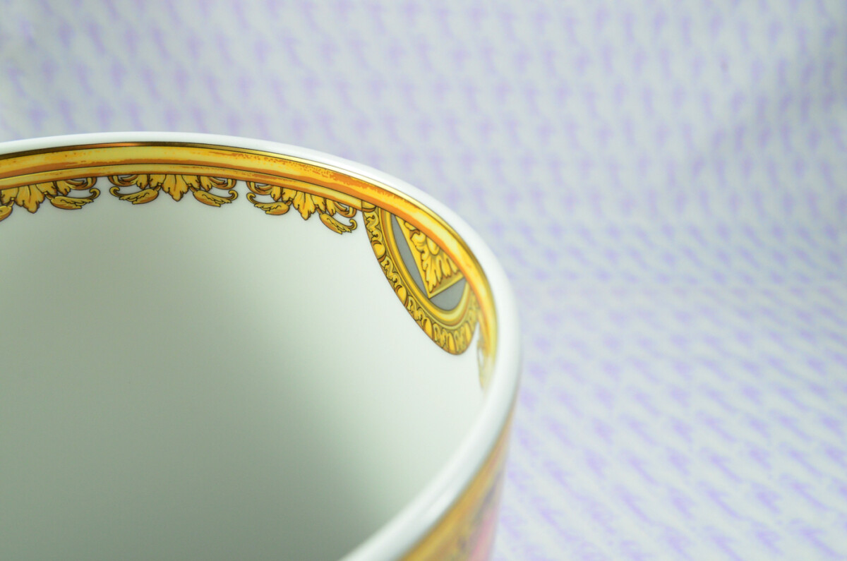 Versace Scala Del Palazzo Rosa Vase 24 CM - Image 7