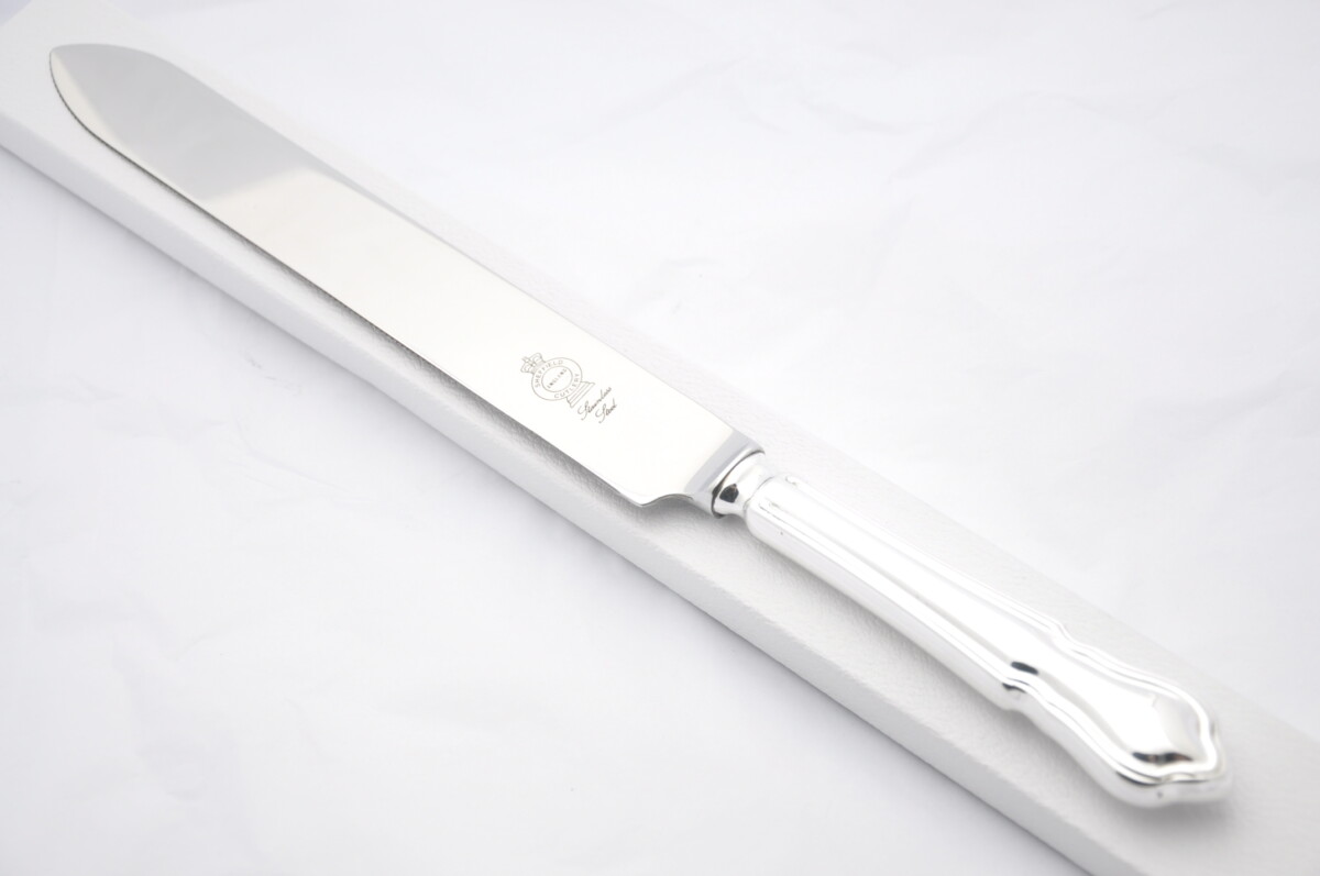 Dubarry Pattern Silver Plated Wedding Cake Knife Gift Boxed