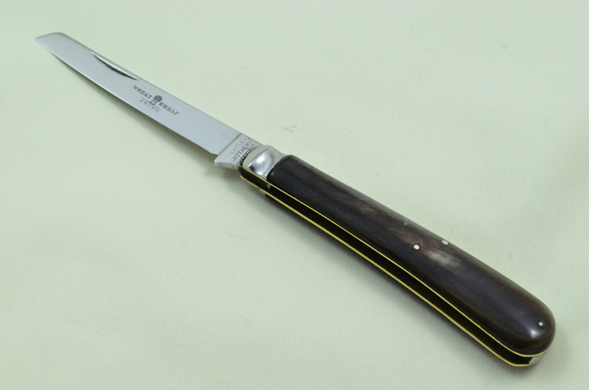 Wheatley Bros Sheffield Made 1 Bladed Buffalo Horn Scaled Pen Knife - Image 2