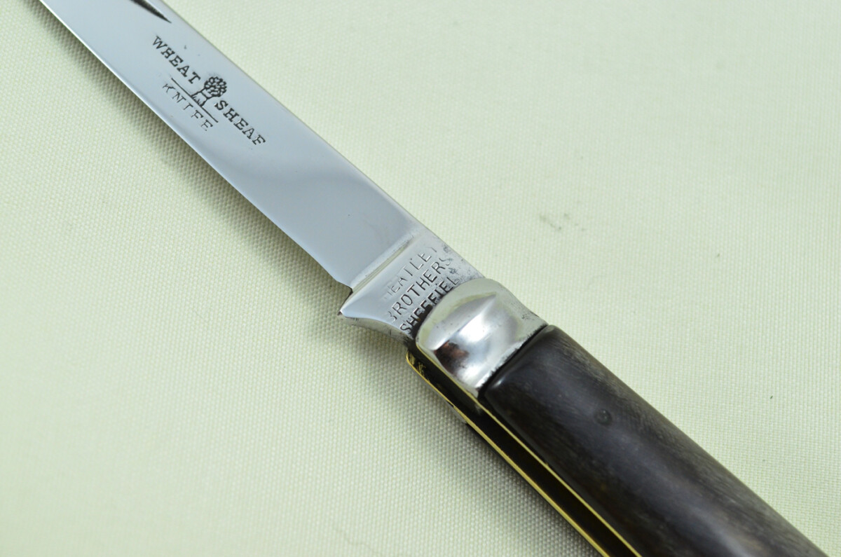 Wheatley Bros Sheffield Made 1 Bladed Buffalo Horn Scaled Pen Knife - Image 3