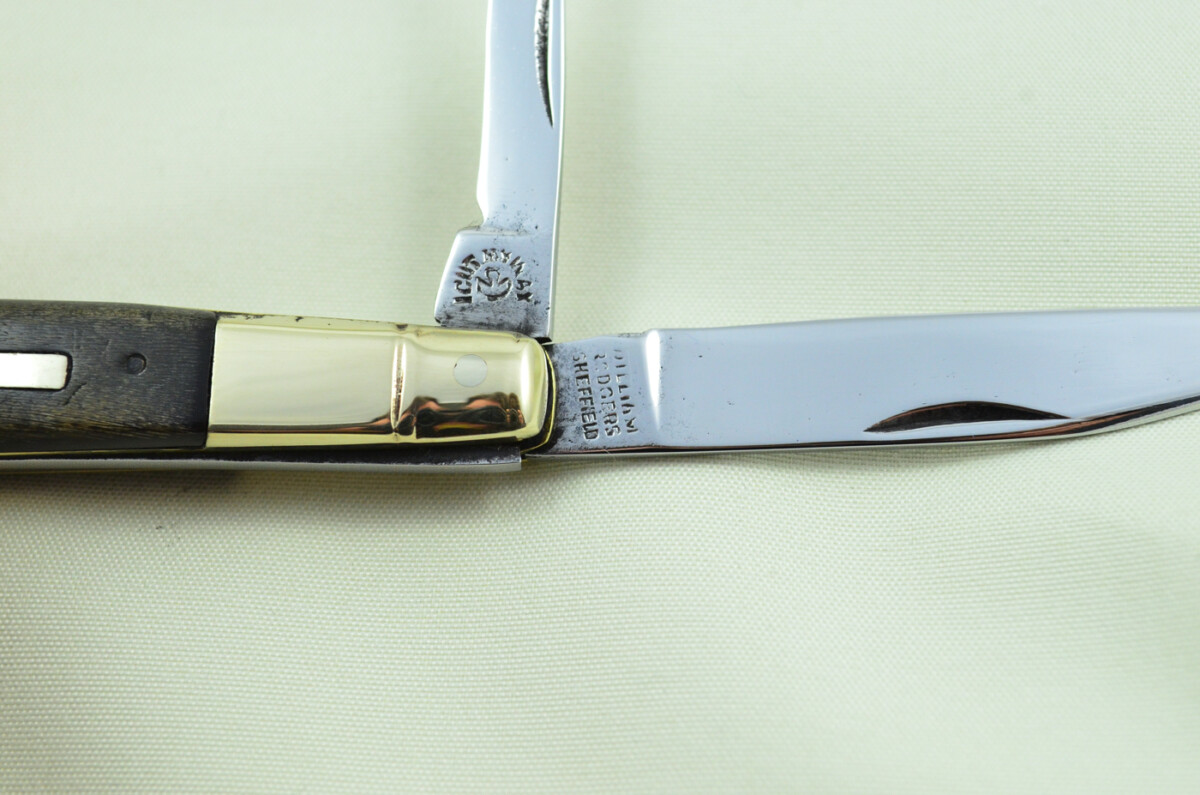 William Rodgers Sheffield Made 2 Bladed Buffalo Horn Scaled Pen Knife - Image 7