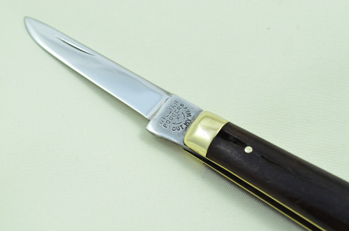 William Rodgers Sheffield Made 1 Bladed Ebony Scaled Pen Knife - Image 3