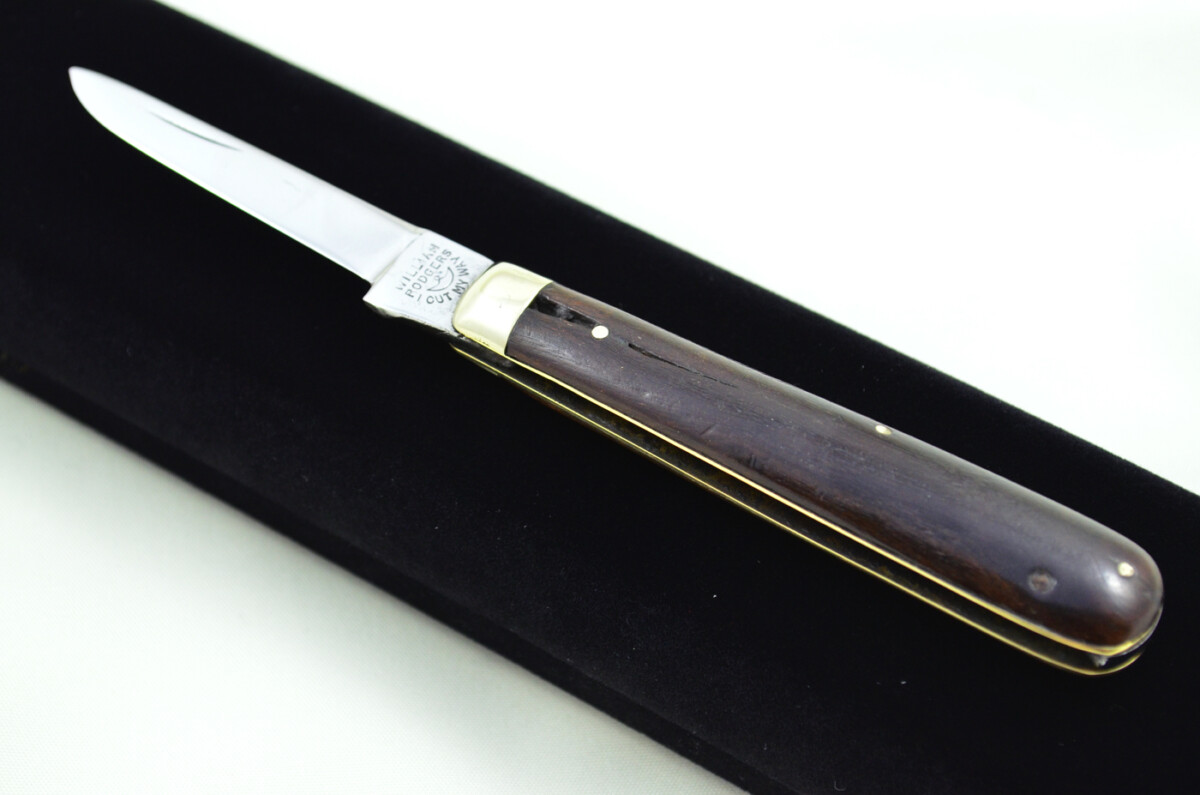 William Rodgers Sheffield Made 1 Bladed Ebony Scaled Pen Knife