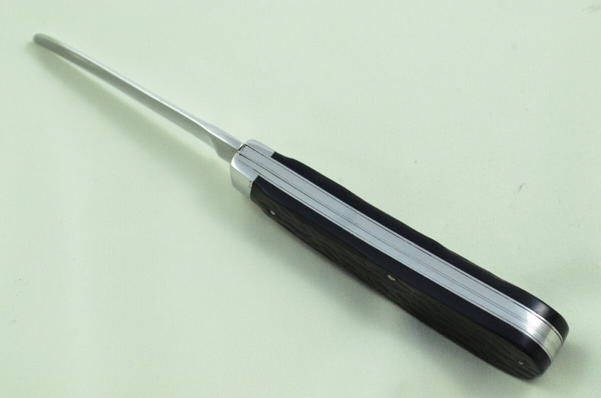 Huge IXL Wolstenholme Sheffield Made 2 Blade Black Fibre Scaled Pen Knife C1890 - Image 6