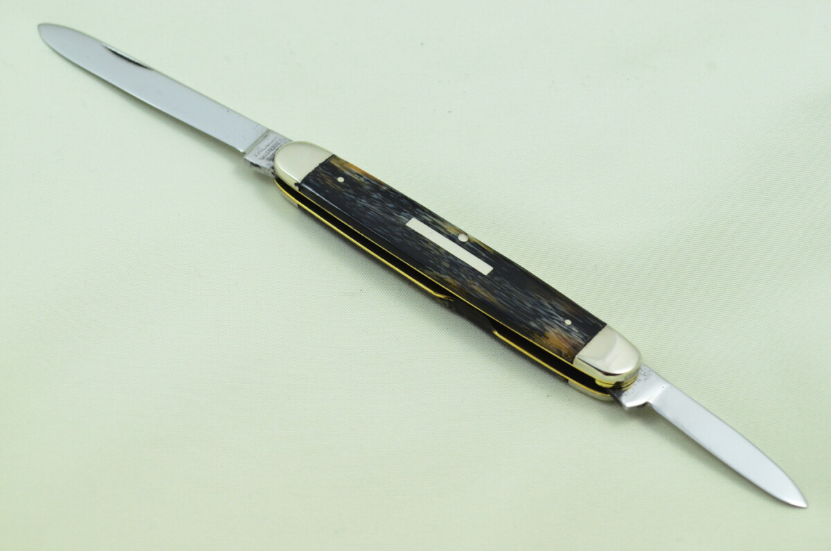 George Wolstenholme Sheffield Made 2 Bladed Buffalo Horn Scaled Pen Knife - Image 8