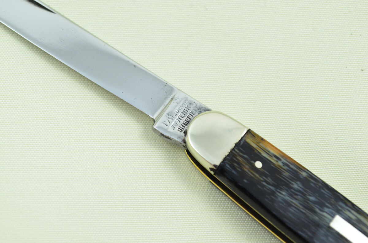 George Wolstenholme Sheffield Made 2 Bladed Buffalo Horn Scaled Pen Knife - Image 7