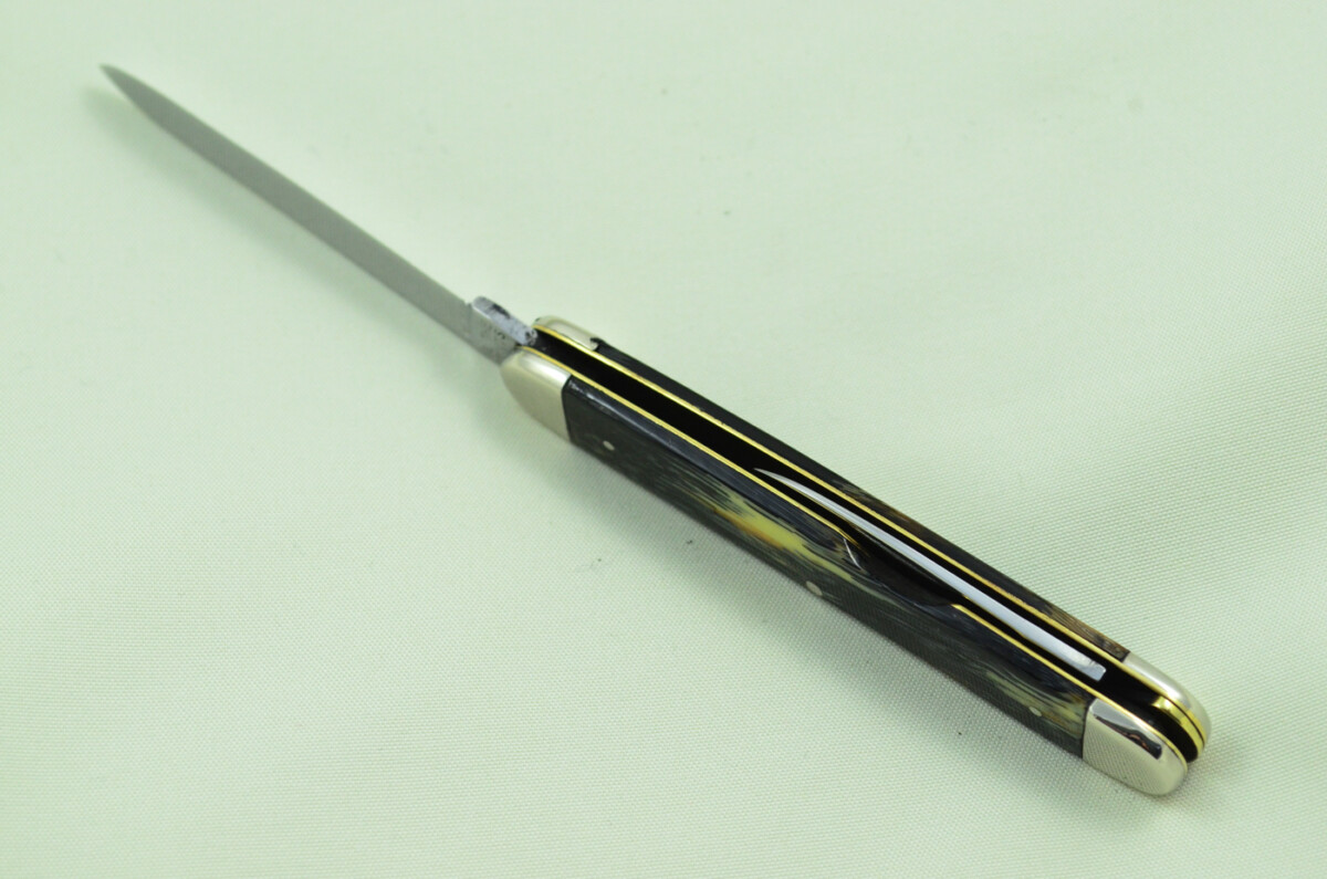 George Wolstenholme Sheffield Made 2 Bladed Buffalo Horn Scaled Pen Knife - Image 4
