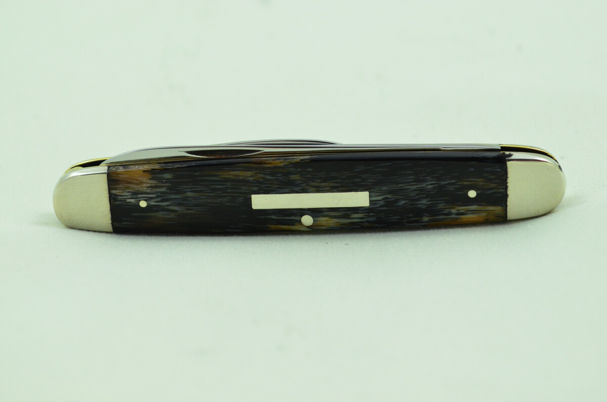 George Wolstenholme Sheffield Made 2 Bladed Buffalo Horn Scaled Pen Knife - Image 5