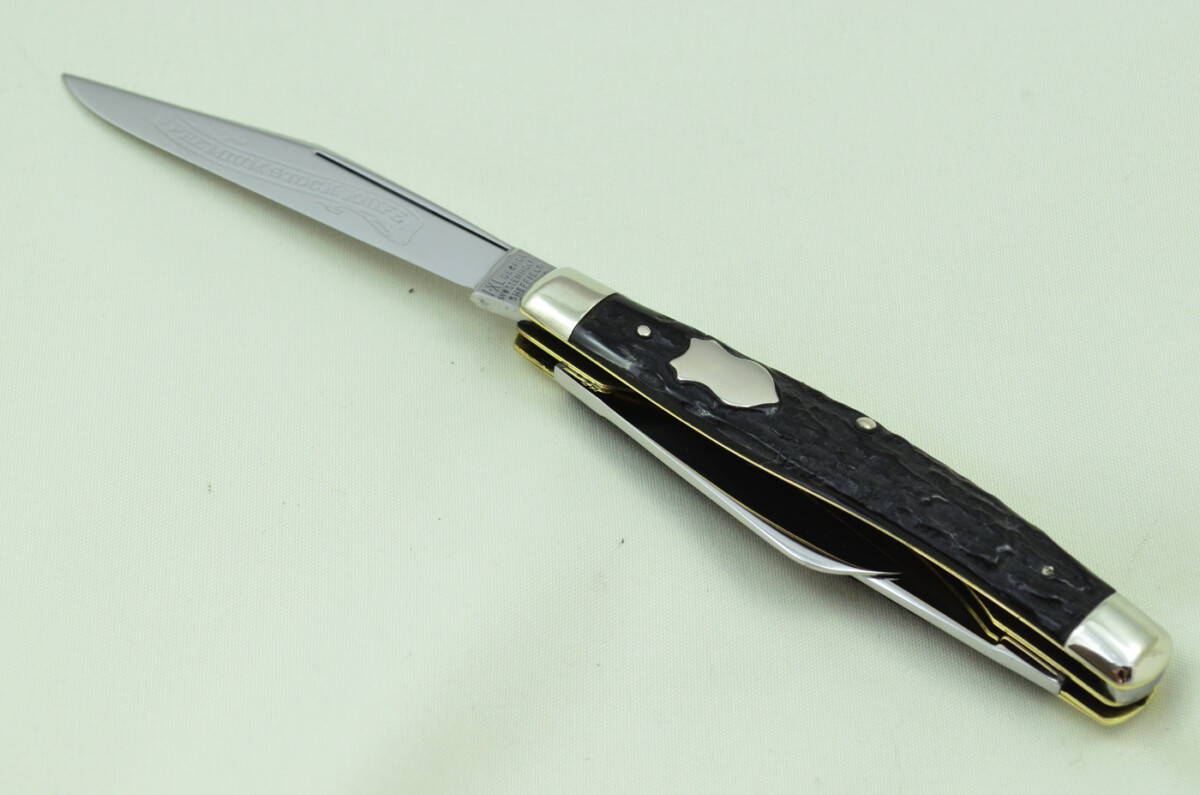 IXL Wolstenholme Sheffield Made 3 Blade Black Fibre Scaled Pen Knife C1890 - Image 5