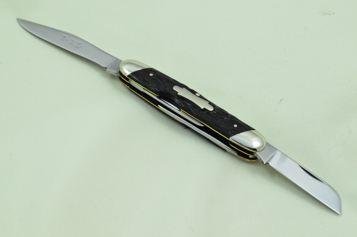 George Wolstenholme Sheffield Made 4 Blade Stag Antler Scaled Pen Knife - Image 6