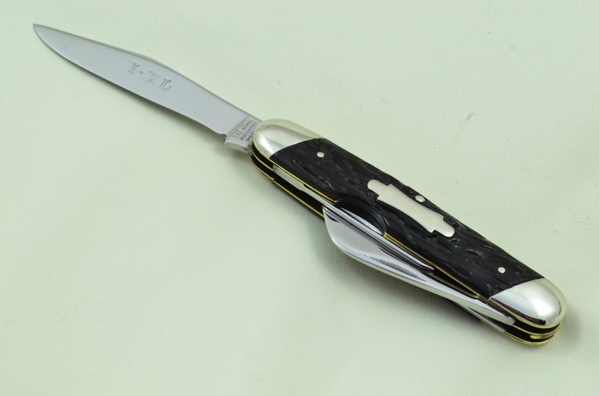 George Wolstenholme Sheffield Made 4 Blade Stag Antler Scaled Pen Knife - Image 7