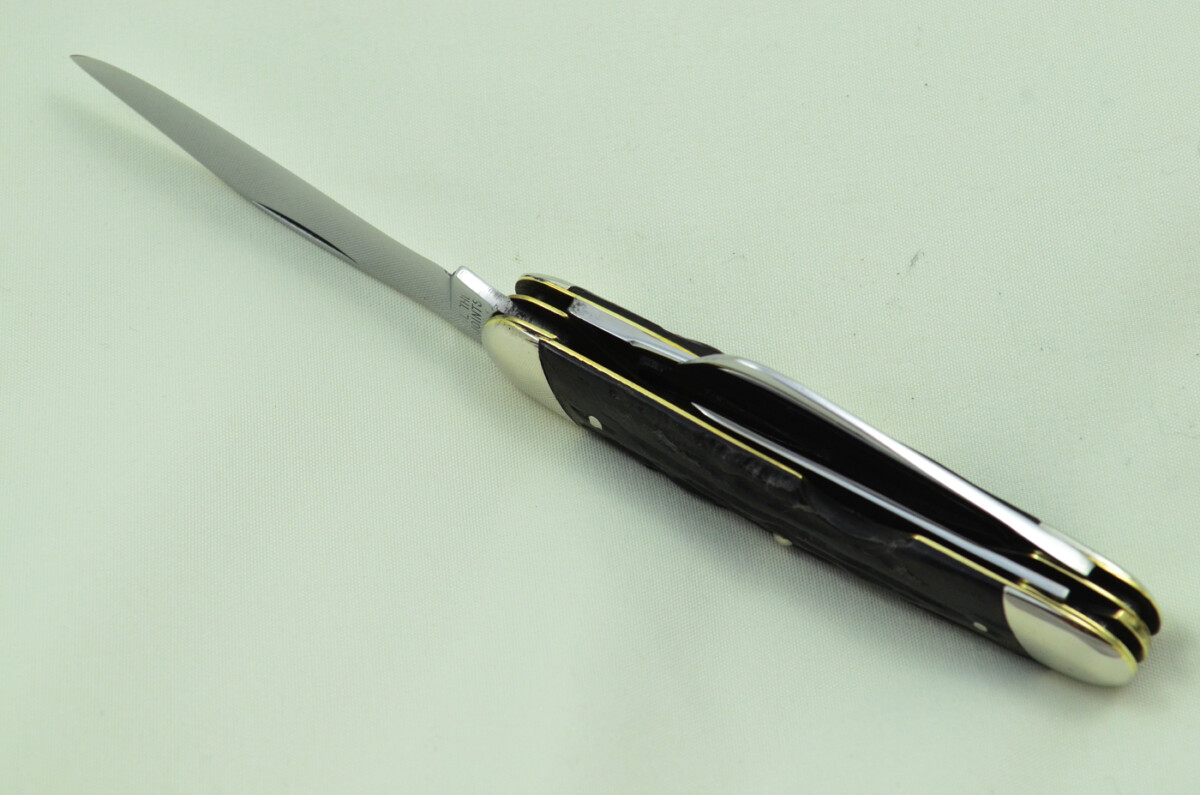 George Wolstenholme Sheffield Made 4 Blade Stag Antler Scaled Pen Knife - Image 8