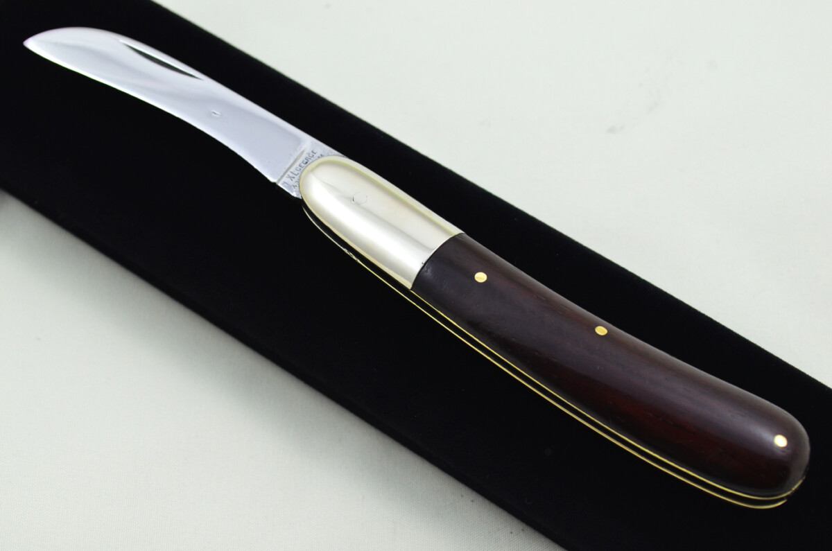 George Wolstenholme Sheffield Made 1 Blade Ebony Scaled Pen Knife