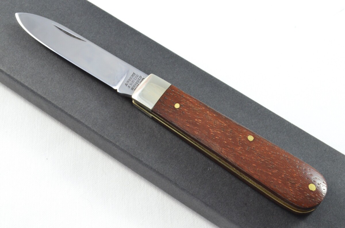 A Brand New Handmade Spearpoint Bladed Rosewood Scaled Pen / Pocket Knife
