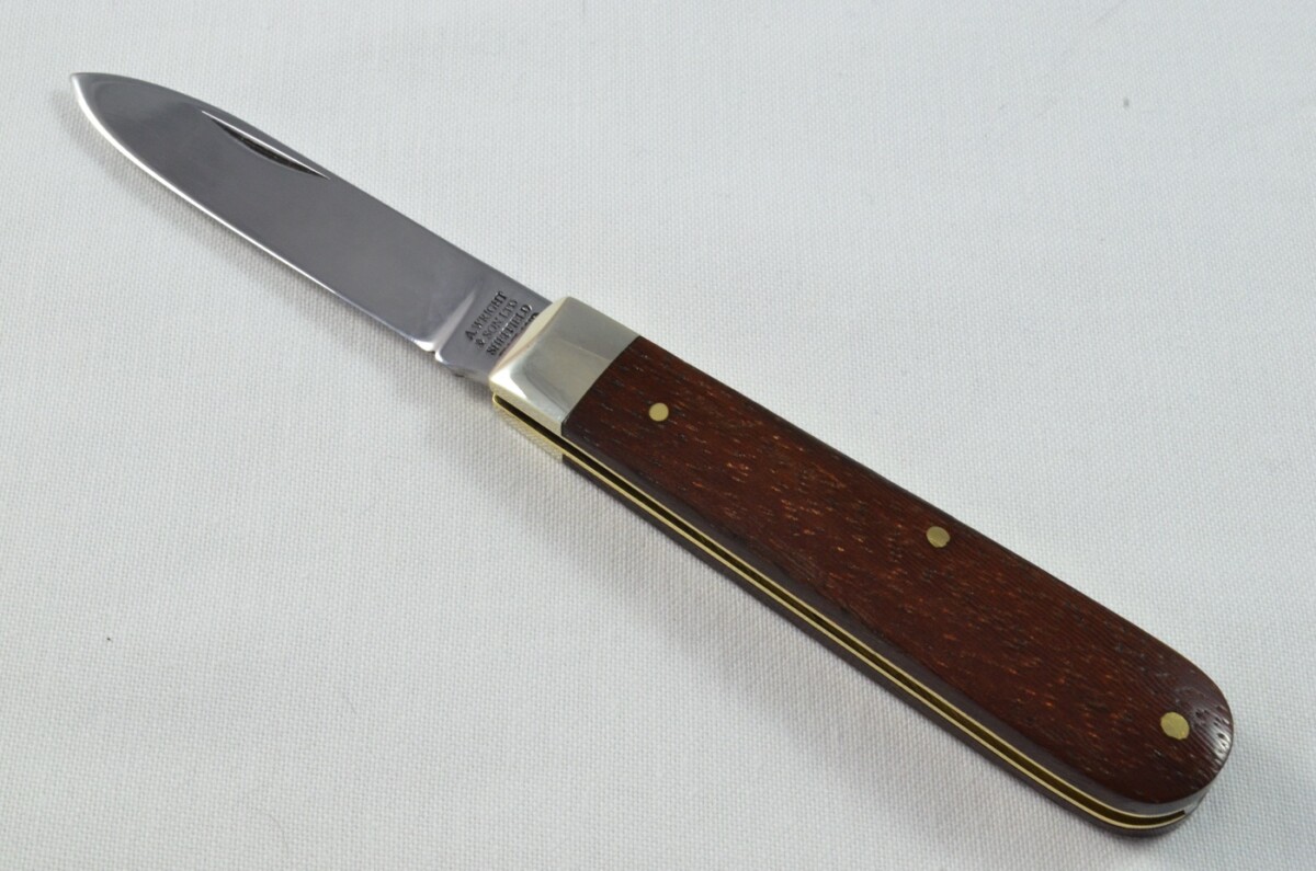 A Brand New Handmade Spearpoint Bladed Rosewood Scaled Pen / Pocket Knife - Image 2