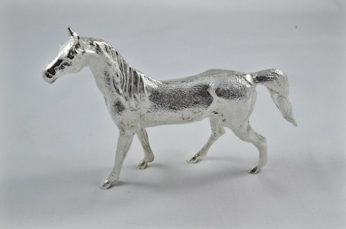 Beautiful Silver Plated Animal Ornament Large- Horse