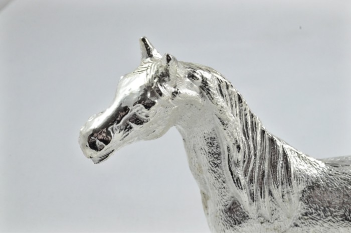 Beautiful Silver Plated Animal Ornament Large- Horse - Image 2