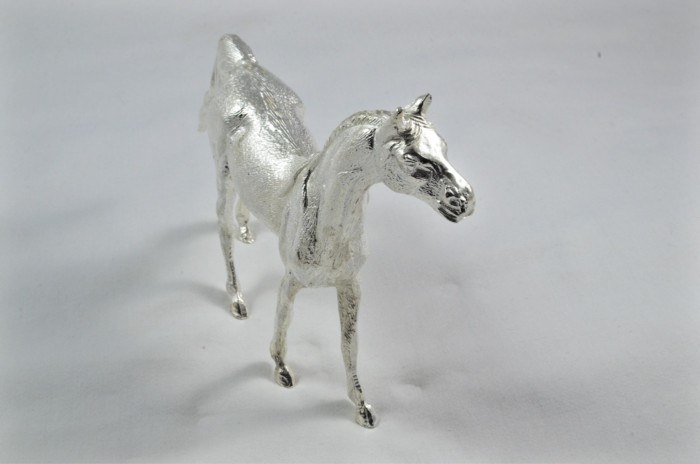 Beautiful Silver Plated Animal Ornament Large- Horse - Image 5