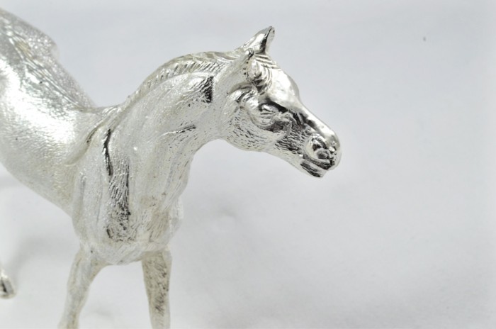 Beautiful Silver Plated Animal Ornament Large- Horse - Image 6