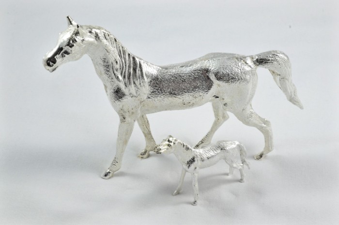 Beautiful Silver Plated Animal Ornament Large- Horse - Image 7