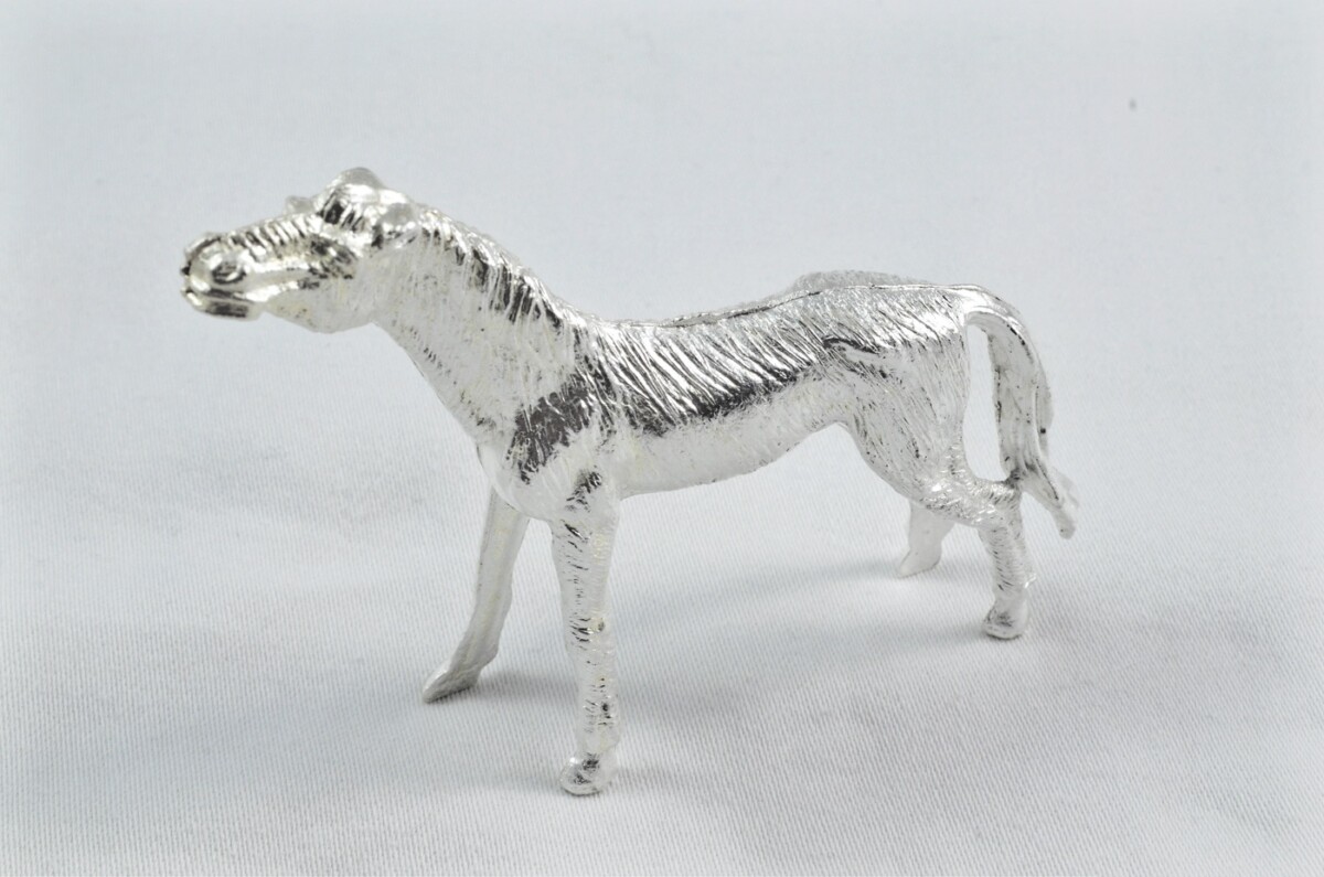 Beautiful Silver Plated Animal Ornament Small - Horse