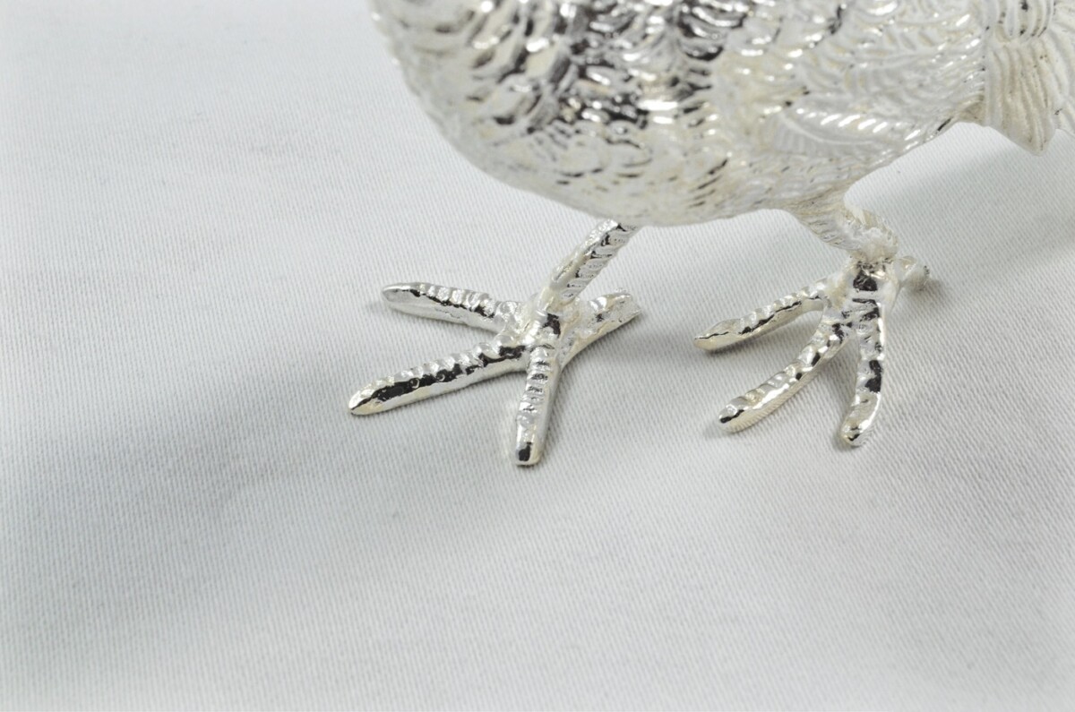 Beautiful Silver Plated Animal Ornament Large - Pheasant - Image 5