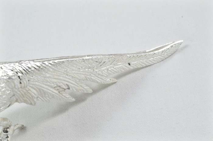 Beautiful Silver Plated Animal Ornament Large - Pheasant - Image 6