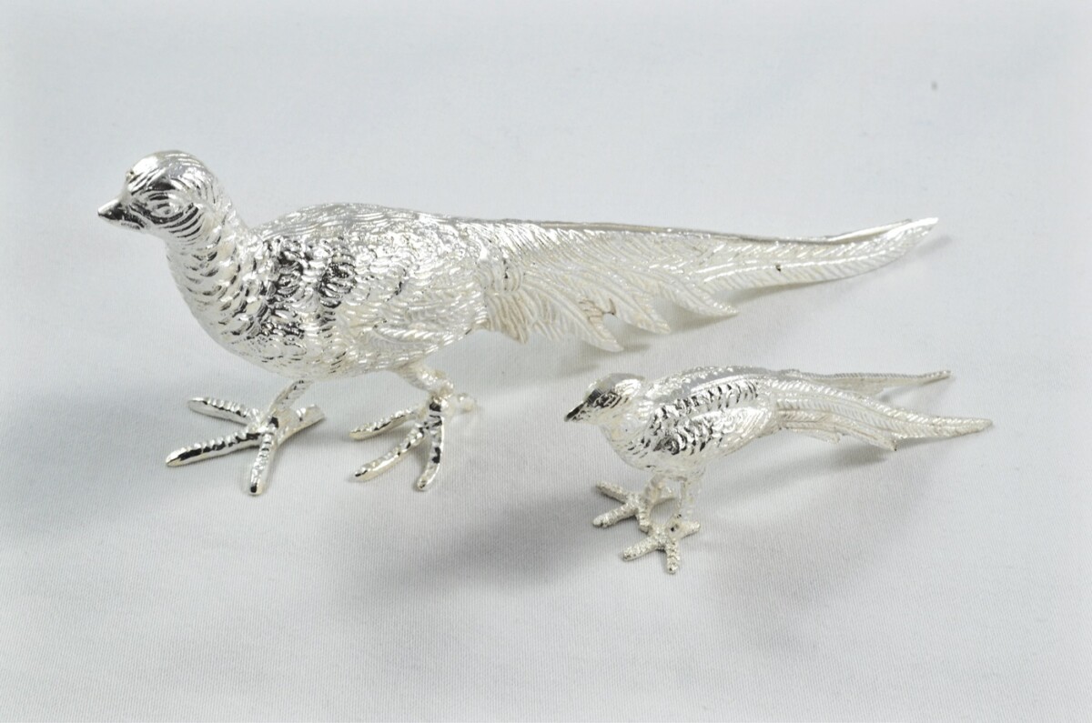 Beautiful Silver Plated Animal Ornament Small - Pheasant - Image 8