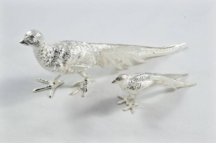 Beautiful Silver Plated Animal Ornament Large - Pheasant - Image 7