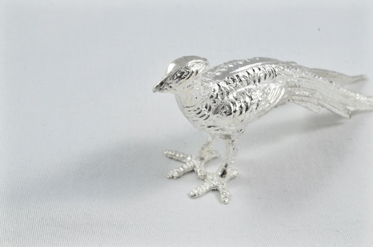 Beautiful Silver Plated Animal Ornament Small - Pheasant - Image 7