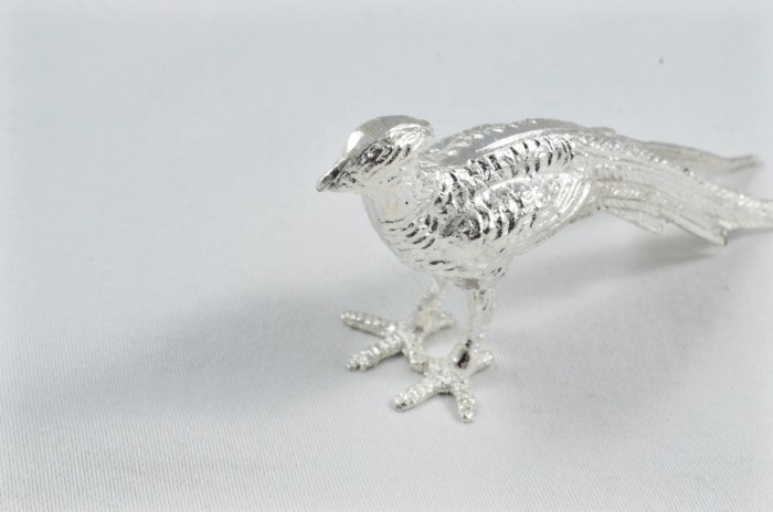 Beautiful Silver Plated Animal Ornament Small - Pheasant - Image 7