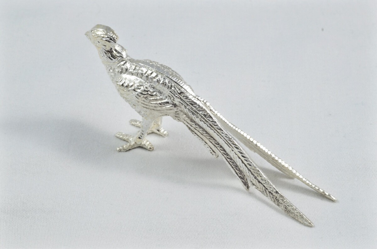 Beautiful Silver Plated Animal Ornament Small - Pheasant - Image 6