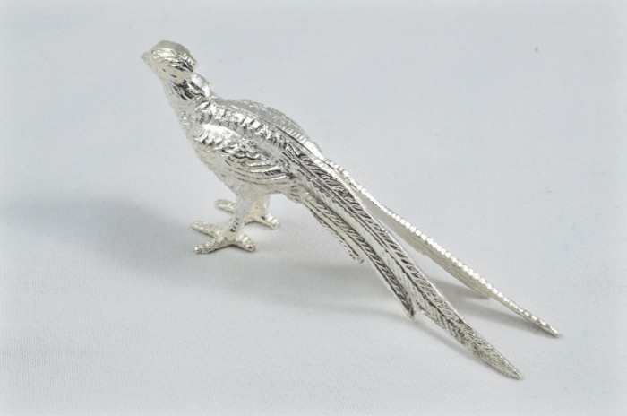 Beautiful Silver Plated Animal Ornament Small - Pheasant - Image 6