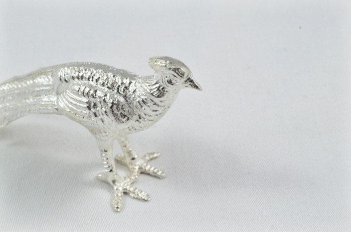 Beautiful Silver Plated Animal Ornament Small - Pheasant - Image 5