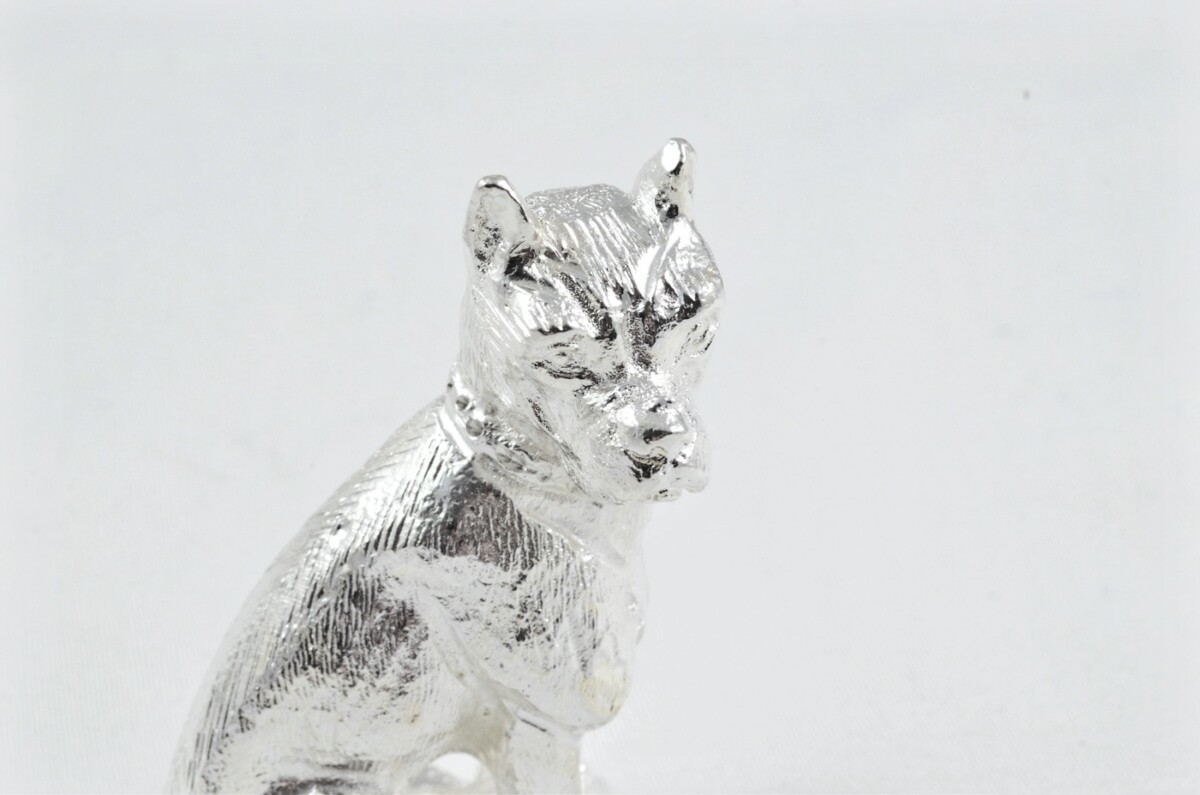 Beautiful Silver Plated Animal Ornament Small - Dog - Image 2