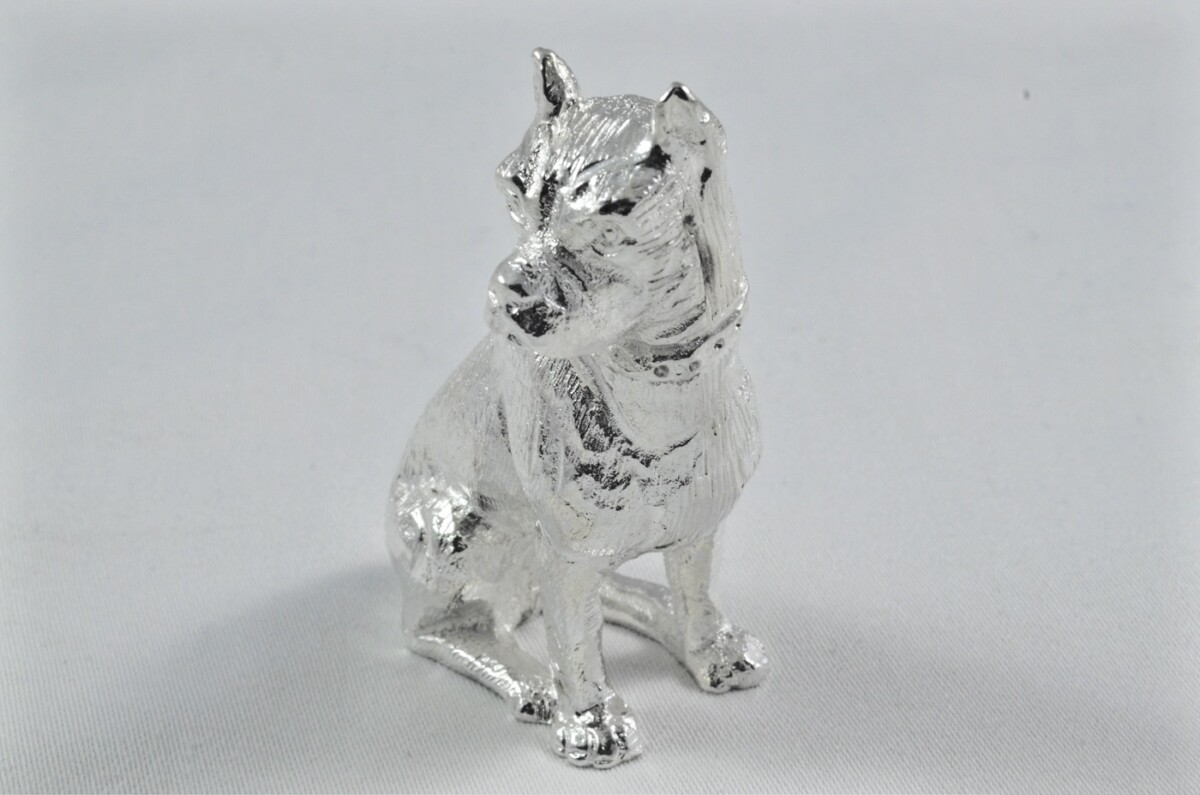 Beautiful Silver Plated Animal Ornament Small - Dog - Image 3