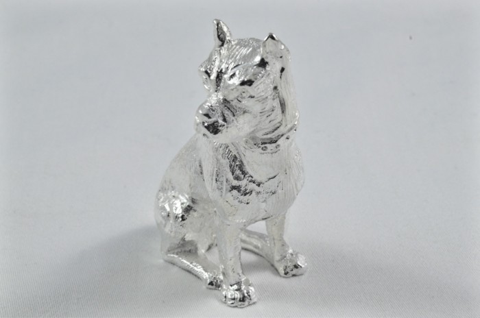 Beautiful Silver Plated Animal Ornament Small - Dog - Image 3