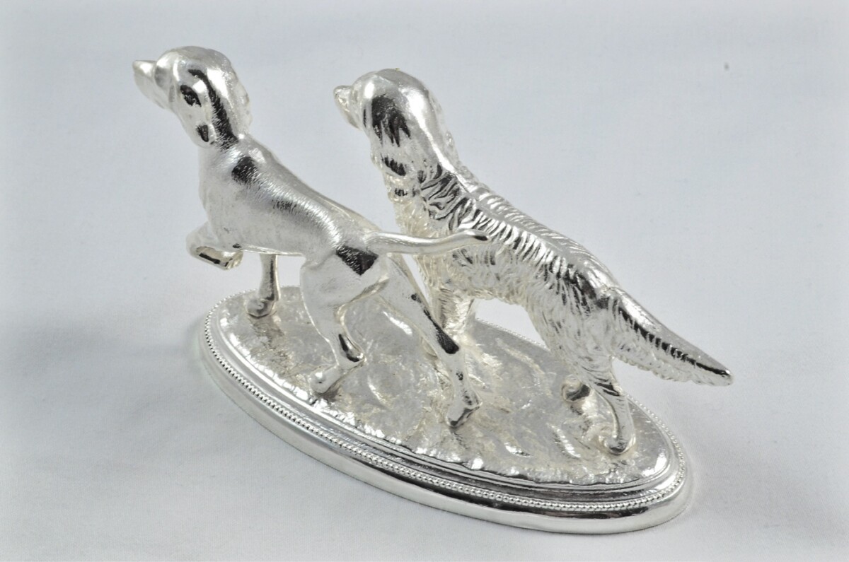 Beautiful Silver Plated Animal Ornament Large - Dogs - Image 7