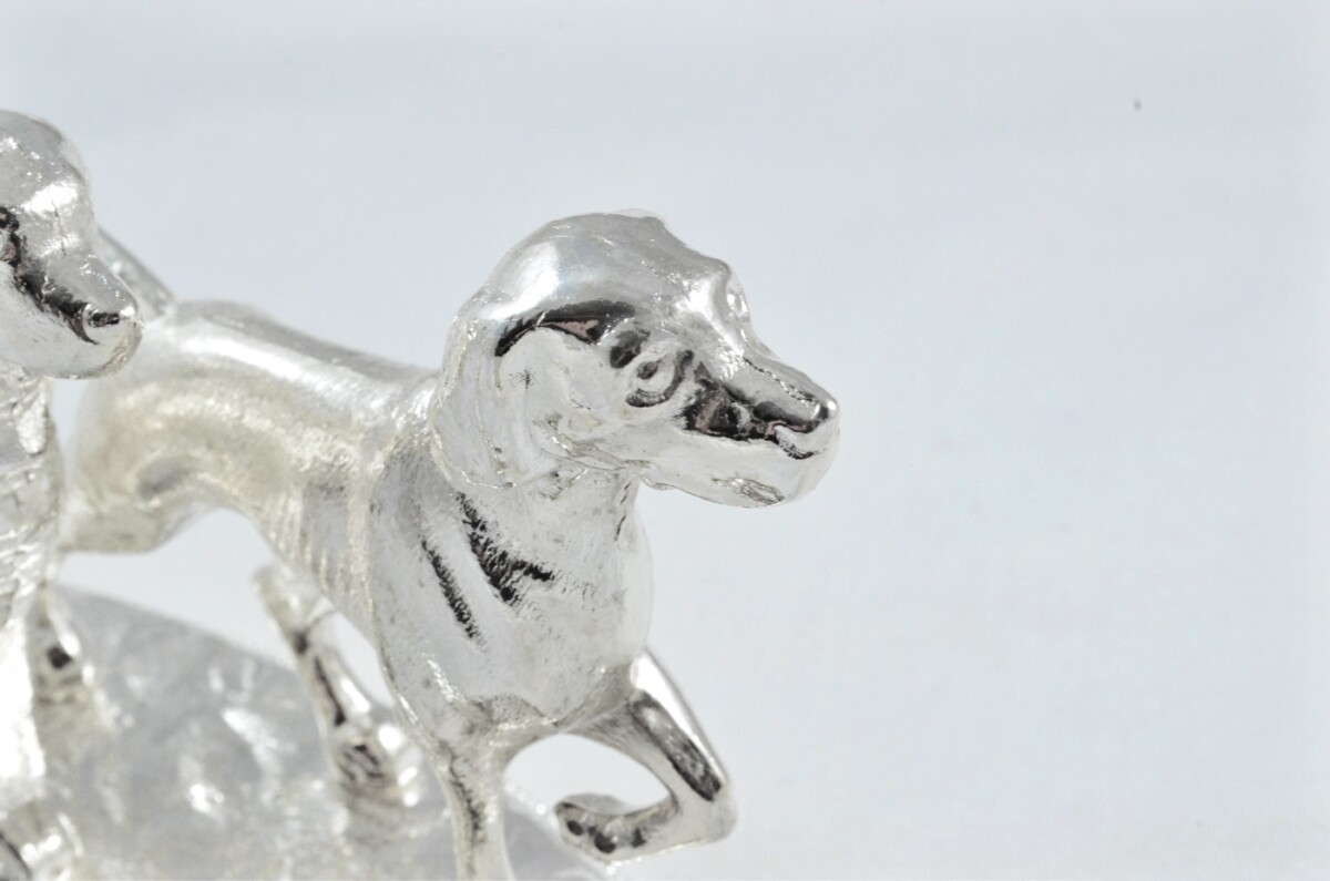 Beautiful Silver Plated Animal Ornament Large - Dogs - Image 4