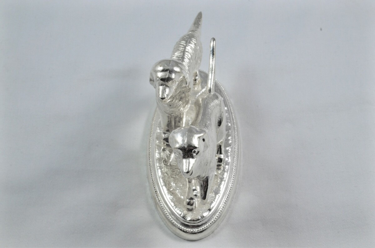 Beautiful Silver Plated Animal Ornament Large - Dogs - Image 8