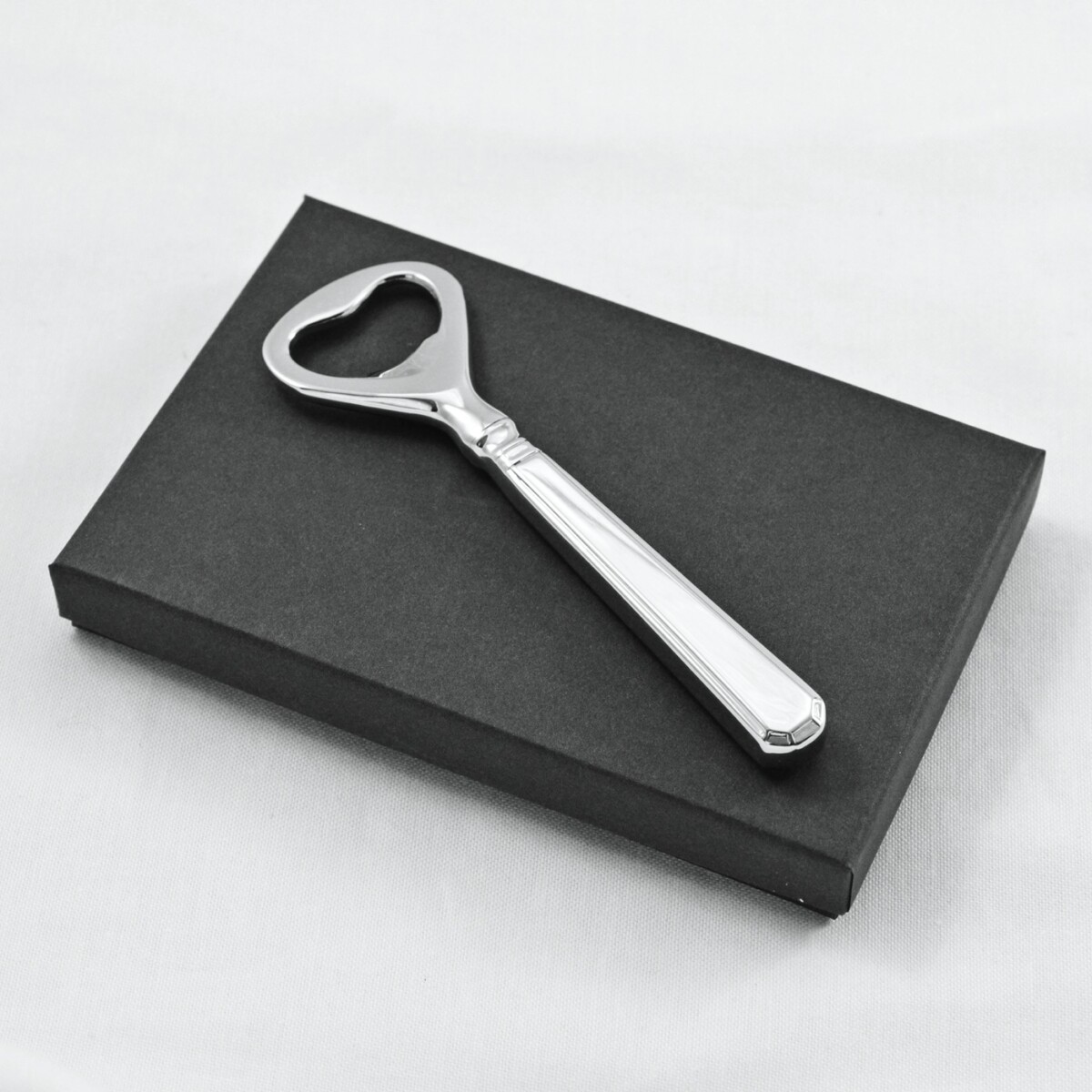 A Grecian Pattern Stainless Steel Bottle Opener Gift Boxed