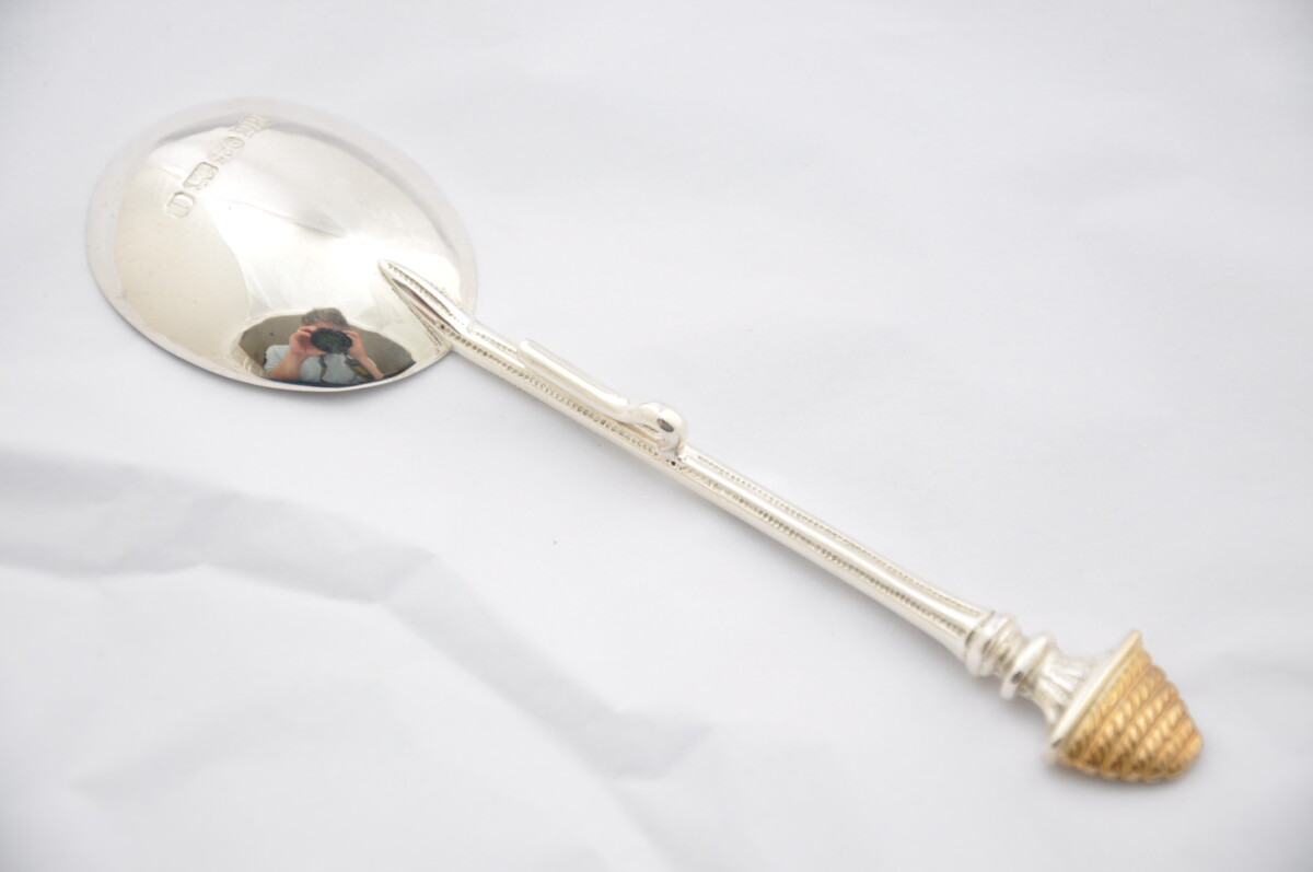 Sterling Silver Large Honey Spoon Hallmarked 2021 - Image 2